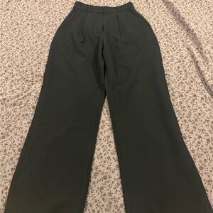 Abercrombie & Fitch Curve Love A&F Sloane Tailored Wide Leg Pant